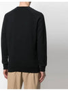 Grey Fox Head Patch Classic Sweatshirt Black - MAISON KITSUNE - BALAAN 4