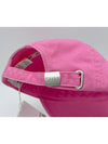 Logo Cotton Ball Cap Pink - GANNI - BALAAN 5