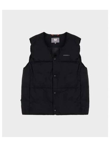 MERRELL UNISEX Hike non quilted V neck lightweight goose vest BLACK - MERRYMOTIVE - BALAAN 1