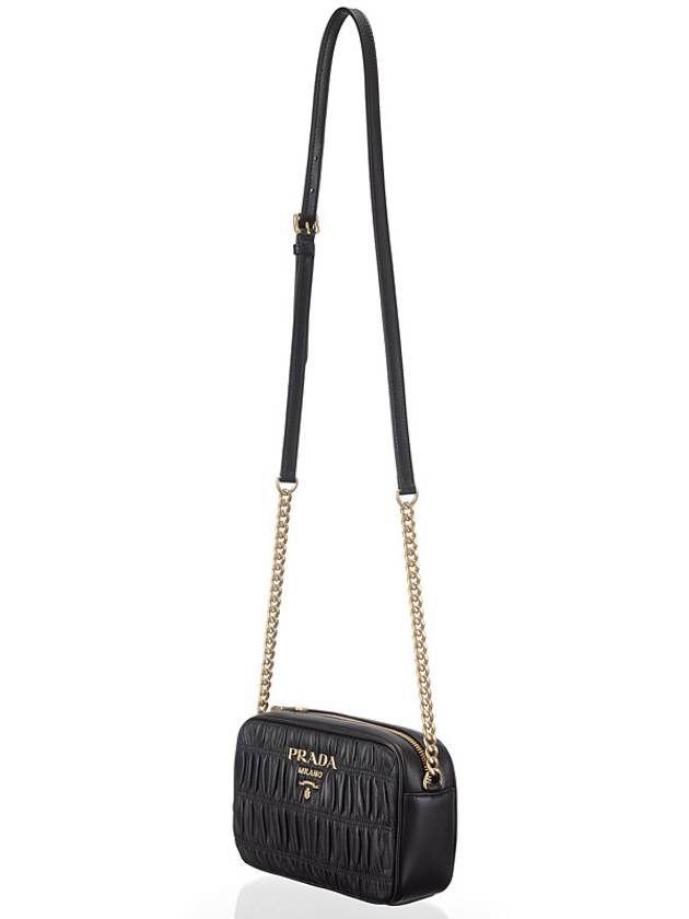 Nappa Goffre Cross Bag Black - PRADA - BALAAN 4