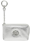 Daisy Keyring Coin Card Wallet Silver - LE MASQUE - BALAAN 3