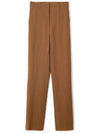 Quasar Virgin Wool Straight Pants Brown - MAX MARA - BALAAN 2