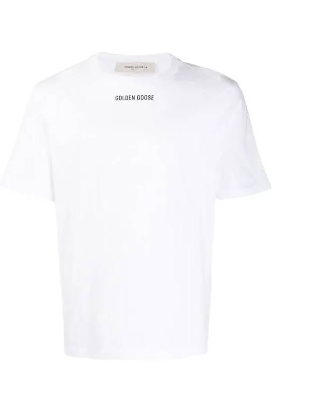 Logo Print Short Sleeve T-Shirt White - GOLDEN GOOSE - BALAAN 3