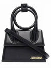 Le Chiquito Noeud Coiled Leather Tote Bag Black - JACQUEMUS - BALAAN 2