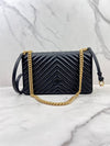 Classic Love Bag One Chevron Cross Bag Black - PINKO - BALAAN 4