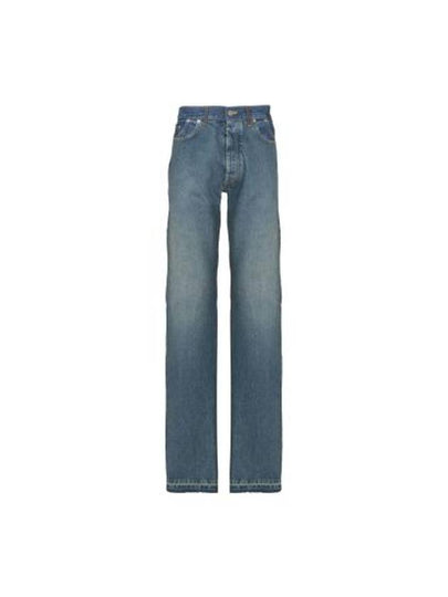 Back Stitch 7 Pocket Cotton Straight Jeans Blue - MAISON MARGIELA - BALAAN 2