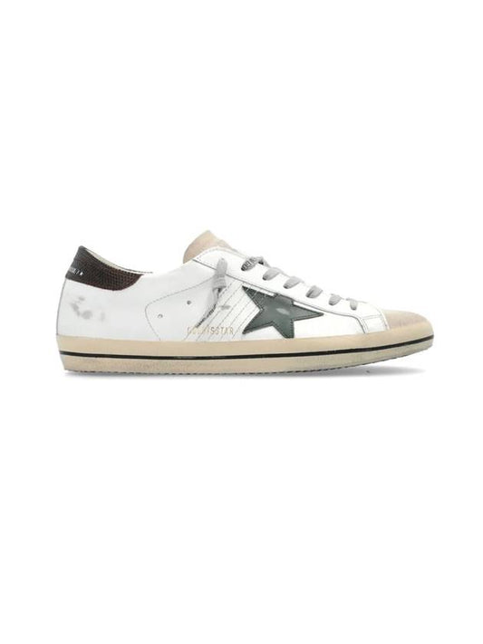 24FW Sneakers GMF00101 F006222 82719 WHITE SEEDPEARL GREEN BROWN - GOLDEN GOOSE - BALAAN 1