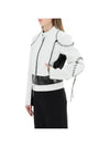 Whipstitch Leather Jacket Black White - CHLOE - BALAAN 5