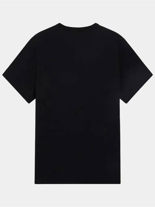 Men's Fox Patch Pocket Short Sleeve T-Shirt Black FM00120KJ0010 BK - MAISON KITSUNE - BALAAN 2