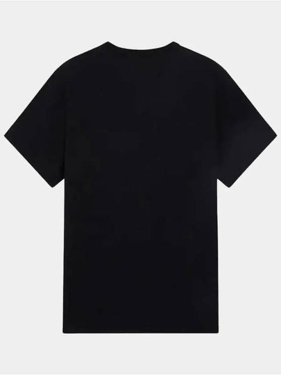 Men's Fox Patch Pocket Short Sleeve T-Shirt Black FM00120KJ0010 BK - MAISON KITSUNE - BALAAN 2