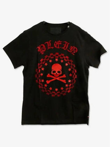 Men s Short Sleeve T Shirt Black MTK2136 PJY002N 0213 H 15 - PHILIPP PLEIN - BALAAN 1