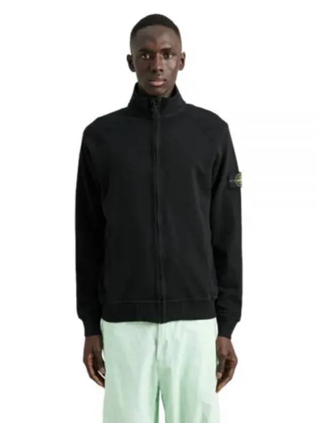 Garment Dyed OLD Treatment Zip Up Jacket Black - STONE ISLAND - BALAAN 2