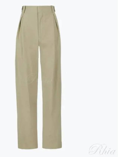 Cotton Straight Pants Beige - BOTTEGA VENETA - BALAAN 2