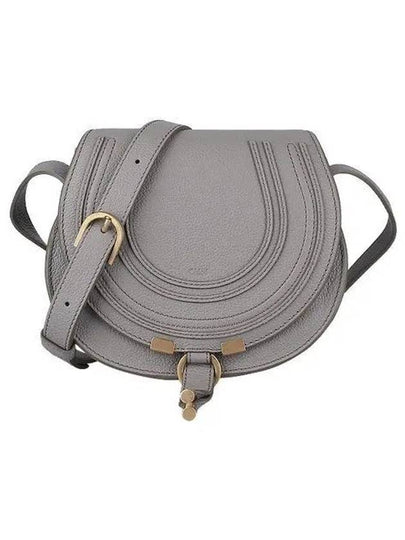 Marcie Saddle Small Grained Leather Cross Bag Grey - CHLOE - BALAAN 2