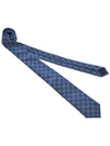 Men's GG Dot Pattern Silk Necktie Blue - GUCCI - BALAAN 4