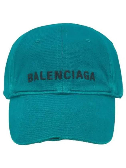 logo front ball cap green hat - BALENCIAGA - BALAAN 1