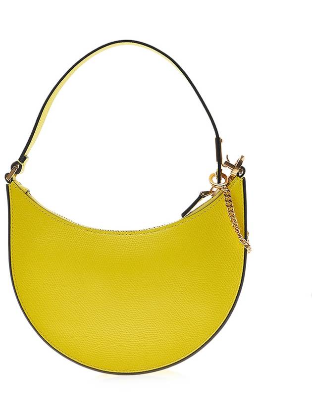 V Logo Chain Hobo Shoulder Bag Yellow - VALENTINO - BALAAN 4