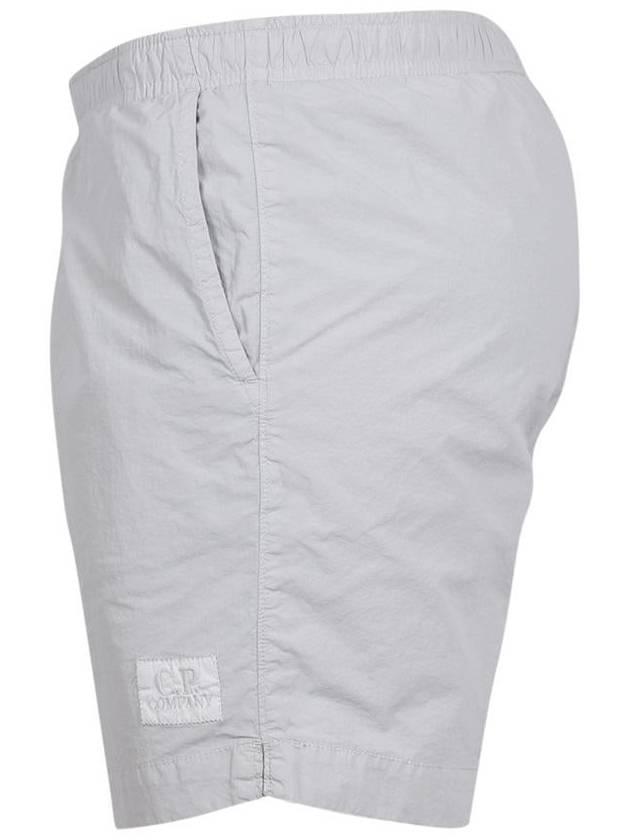 Logo Patch Flat Nylon Swim Shorts Grey - CP COMPANY - BALAAN 4