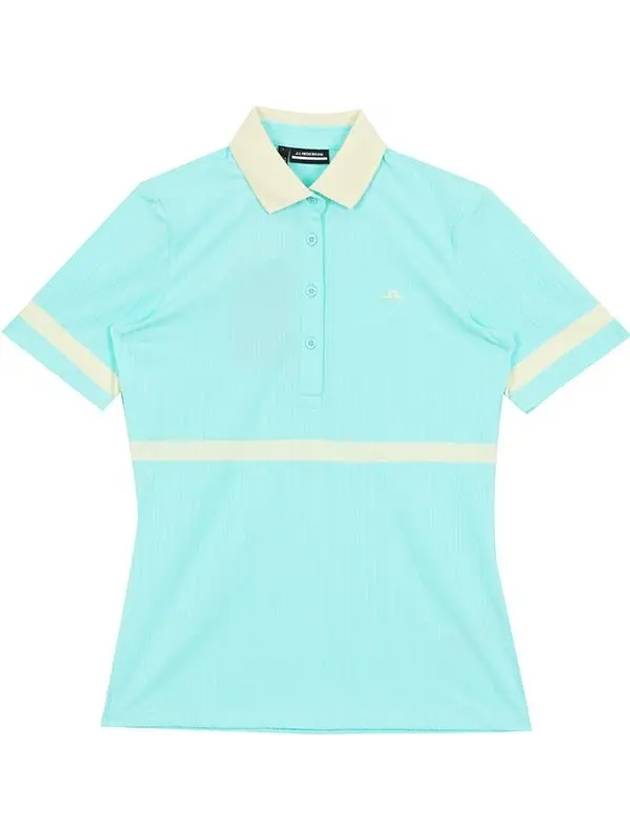 Golf Moira Short Sleeve Polo Shirt Aruba Blue - J.LINDEBERG - BALAAN 3