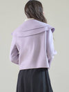 Cape Collar Handmade Single Coat Lavender - MITTE - BALAAN 3