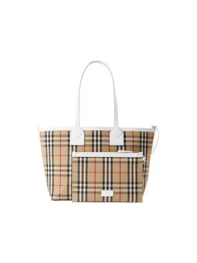 London Small Tote Bag Beige - BURBERRY - BALAAN 2