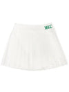 MBGC PLEATS LAYERED SKIRT MBGC embroidery sporty pleated skirt WHITE - MONBIRDIE GOLF - BALAAN 8