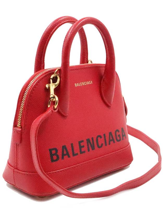 Women Balenciaga 525050 Rouge Coclico Graffiti Logo XXS Bill Top Handle 2WAY gt bag Gangbuk used luxury goods - BALENCIAGA - BALAAN 3