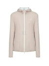 Embroidered Logo Zip-up Hoodie Sand - BRUNELLO CUCINELLI - BALAAN 2