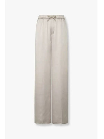 Women s Glossy String Banding Pants Beige - HERNO - BALAAN 1