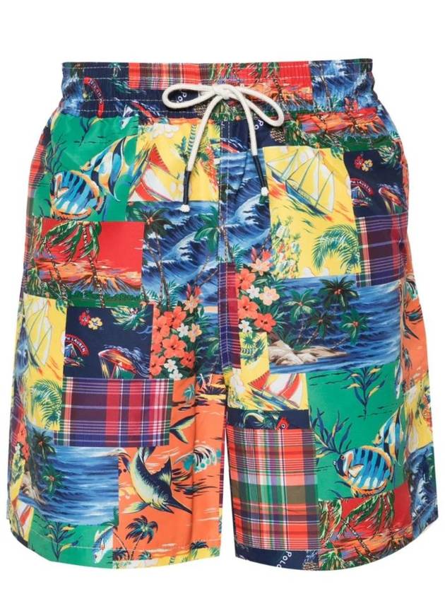 Logo Patch Swim Shorts - POLO RALPH LAUREN - BALAAN 1