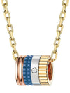 Quatre Blue Edition Mini Ring Pendant Necklace Gold - BOUCHERON - BALAAN 4