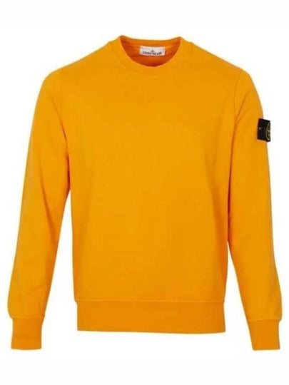 Wappen Patch Crew Neck Sweatshirt Orange - STONE ISLAND - BALAAN 2