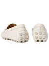 Kate Gommino Bubble Leather Driving Shoes Ivory - TOD'S - BALAAN 7