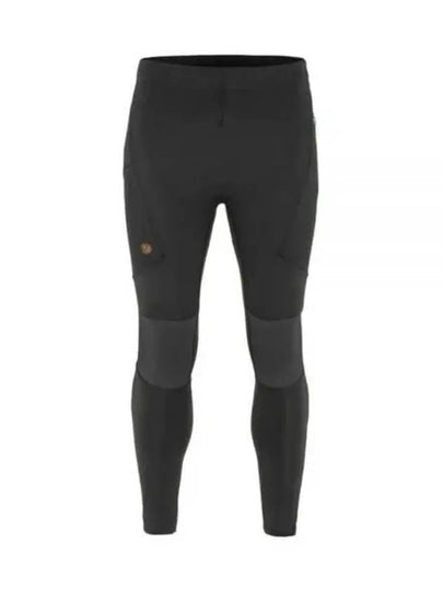 Men's Abisko Trekking Tights Pro Black Iron Grey - FJALL RAVEN - BALAAN 2