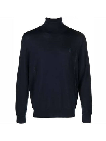 Pony Logo Knit Turtleneck Navy - POLO RALPH LAUREN - BALAAN 1