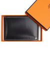 Card wallet H Sellier VEAU BOX 89 black full set - HERMES - BALAAN 2