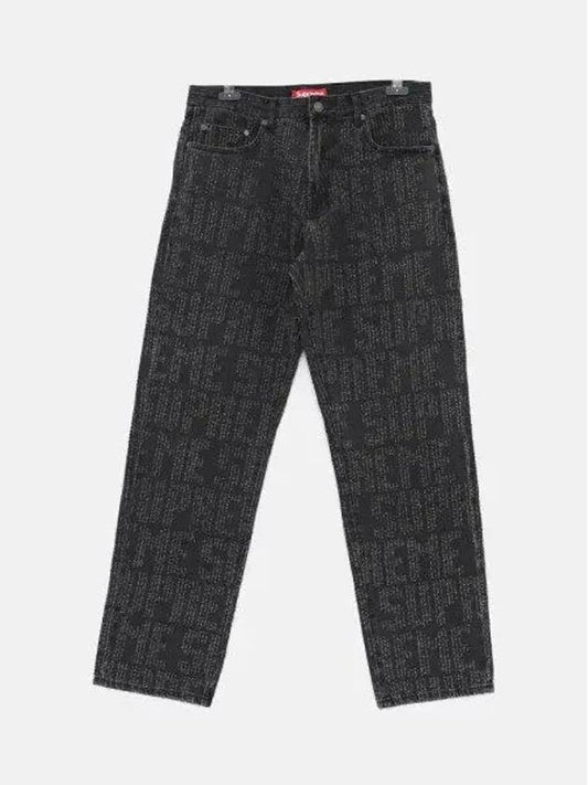 Needle Punch Regular Washed Denim Men s Pants FW23P54 BLACK 1044331 - SUPREME - BALAAN 1