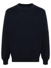 Diagonal Raised Fleece Lens Sweatshirt Navy - CP COMPANY - BALAAN 1