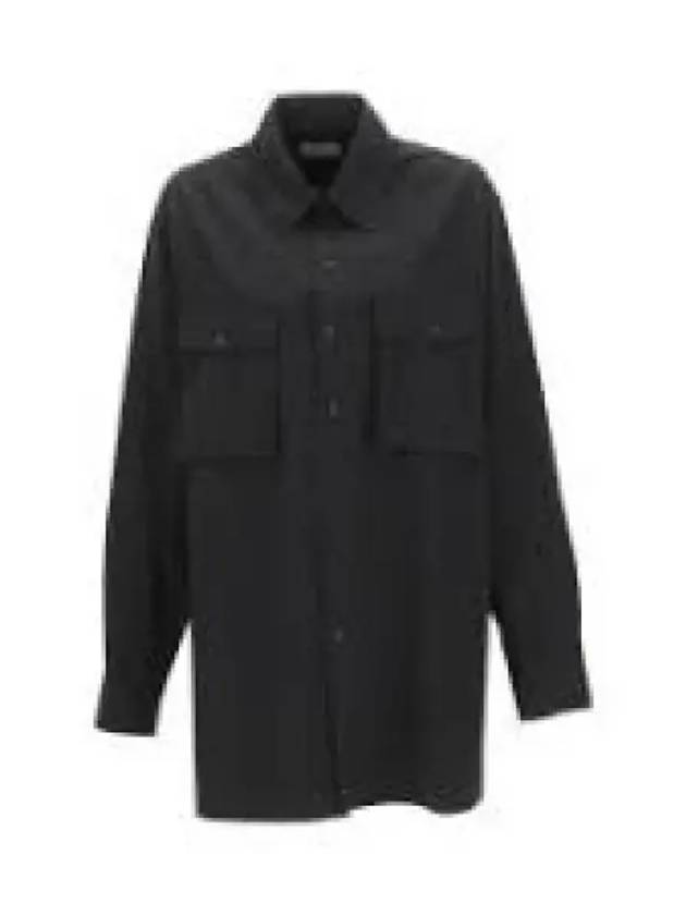 Chest Pocket Military Touch Long Sleeve Shirt Black - LEMAIRE - BALAAN 2