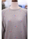 FOX embroidered sweatshirt GRAY - MAISON KITSUNE - BALAAN 2