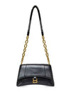 Downtown Small Shoulder Bag With Chain Black - BALENCIAGA - BALAAN 2