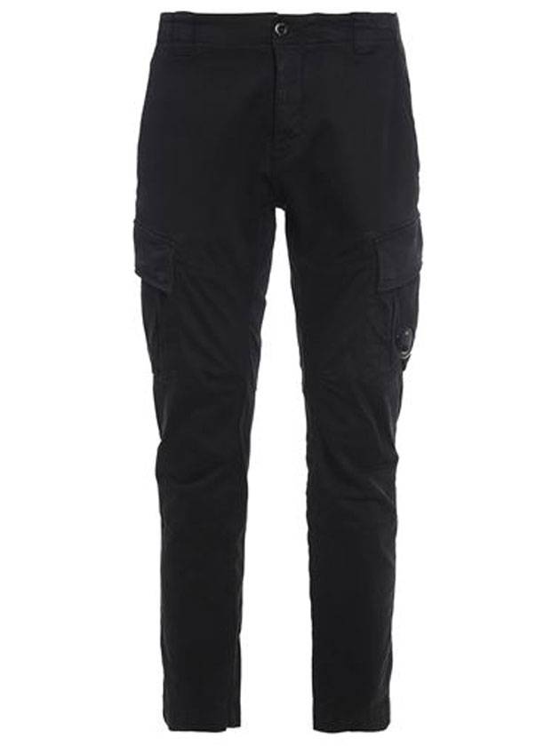 Men's Lens Waffen Biker Cargo Pants Black - CP COMPANY - BALAAN.