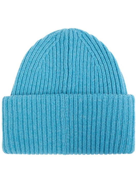 Large Face Patch Beanie Blue Unisex - ACNE STUDIOS - BALAAN 2