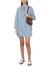 Women's Aurelia Denim Short Dress Stone Wash Indigo - A.P.C. - BALAAN 3