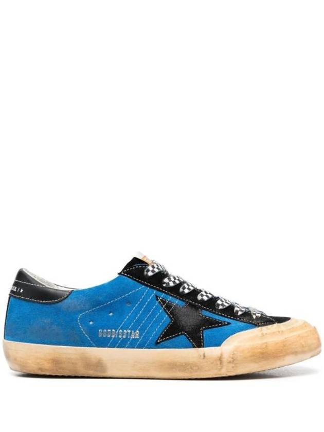 Superstar Patch Low Top Sneakers Blue - GOLDEN GOOSE - BALAAN 2