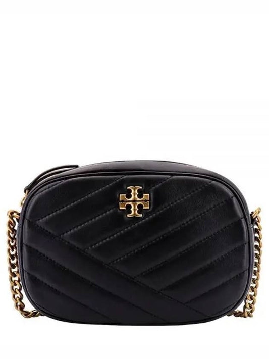 Chevron Kira Small Camera Cross Bag Black - TORY BURCH - BALAAN 1