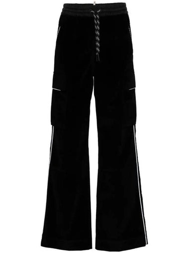 Grenoble corduroy jogging straight pants black - MONCLER - BALAAN 1