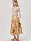 Painting Flower Cotton Mermaid Skirt_Yellow - SORRY TOO MUCH LOVE - BALAAN 3