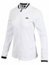 Women's Leonor Mid Layer Golf Zip-Up Jacket White - J.LINDEBERG - BALAAN 3