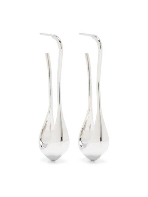 Short Drop Silver Earrings Silver - LEMAIRE - BALAAN 1